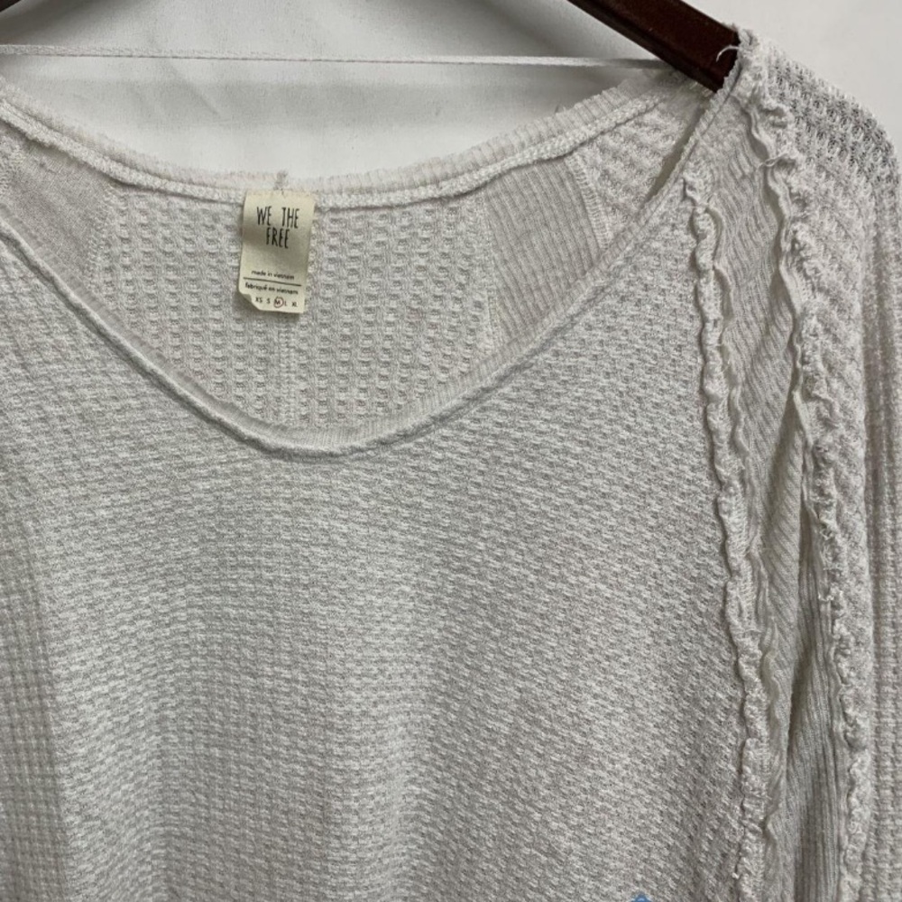 We The Free Textured White Knit Top - Picture 2 of 6